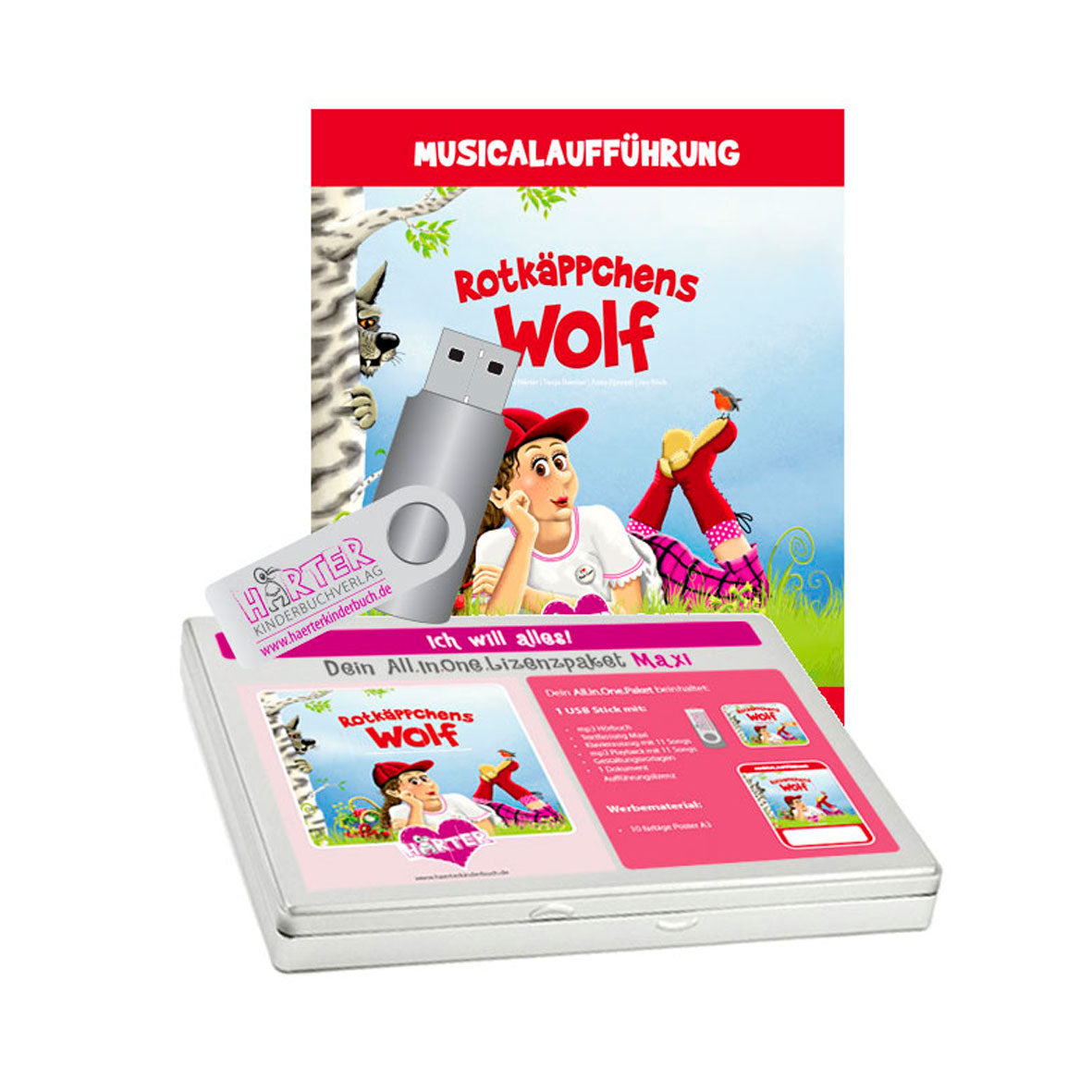 Rotkäppchens Wolf All.In.One.Lizenzpaket MAXI mit 60 Minuten Spielzeit