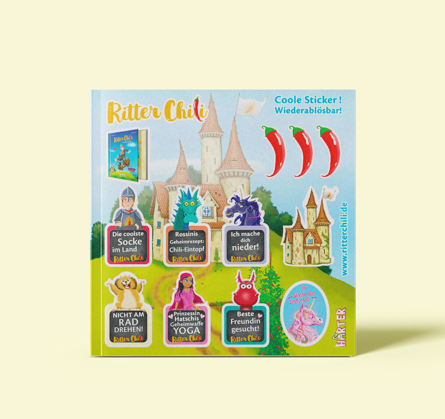 Süße Sticker zum Vorlesebuch Ritter Chili