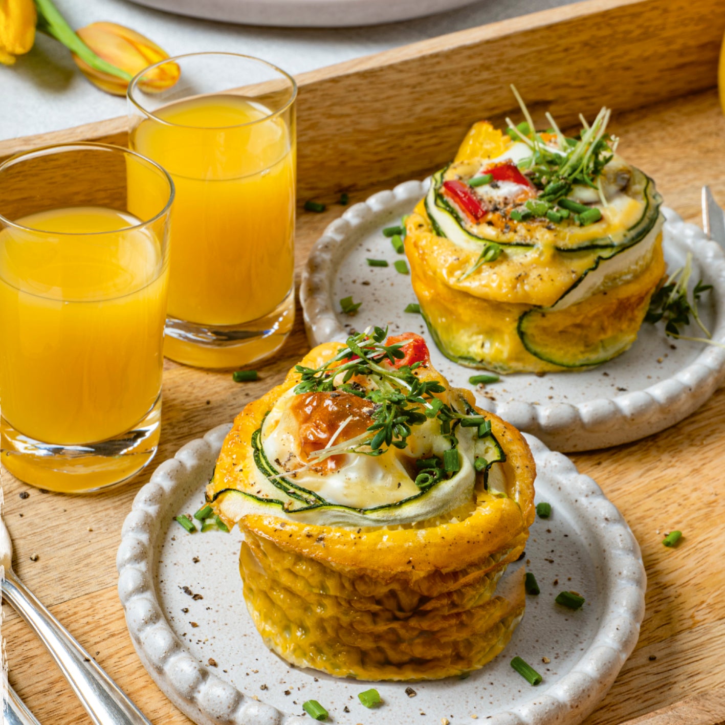 Rezepthäppchen "Zucchini-Gemüse-Ei aus der Muffinform" zum Kochbuch von Sabrine & Christina Momllife.cooking