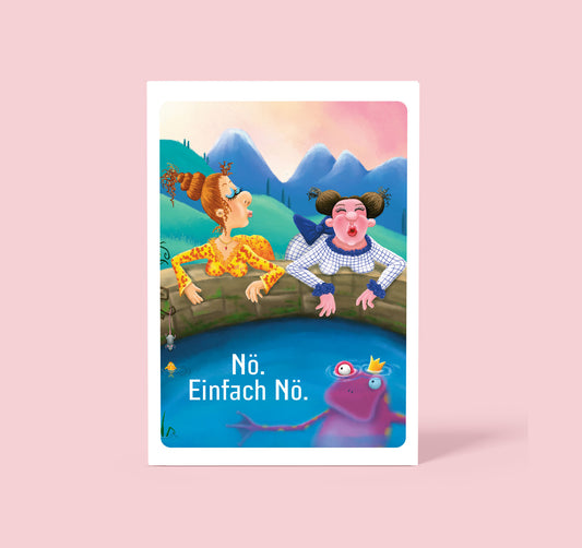 Kunstpostkarte "Nö. Einfach Nö" von Gestatten Froschkönig